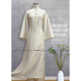 Áo Dài Phom Trẻ Gấm Lụa Phom Suông TTKLT605